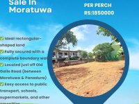 High Residential Land for Sale in Moratuwa